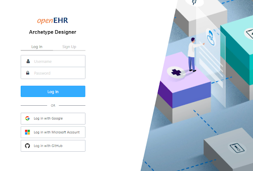 Archetype Designer Login Page